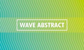 Abstract wavy green background vector