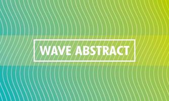 Abstract wavy green background vector