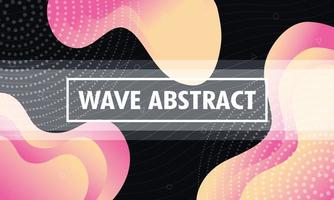 Abstract wavy colorful background vector