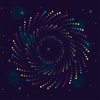 Fireworks burst explosion in the sky at night vector