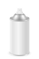 Spray paint in a metal can container vector