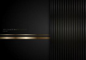 Abstract stripes golden lines on black background vector