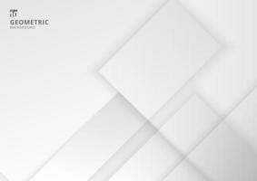 Abstract background white and gray geometric square vector