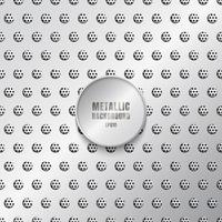 Shiny metal background in silver color vector