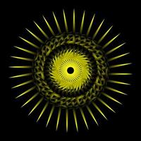 A mandala shape abstract circular spiral transition vector