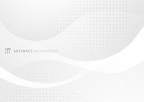 Abstract modern white and gray gradient vector