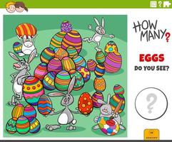 How many Easter eggs educational task for kids