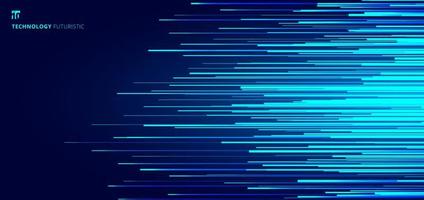 Abstract glowing blue horizontal lines pattern vector