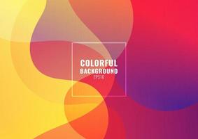 Abstract fluid colorful gradient shape background vector