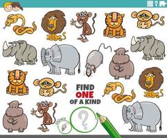 One of a kind task for children vector