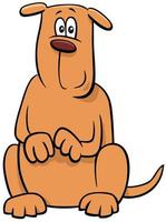 personaje de dibujos animados de perro o cachorro animal vector
