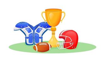 American football trophy vector