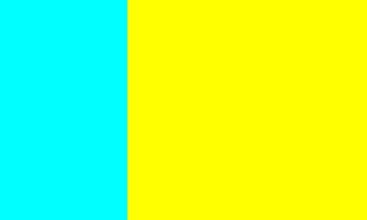 Blue and yellow minimal squares abstract background vector