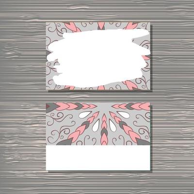 Visit card template.