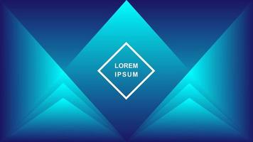 Modern geometric abstract background in blue color vector