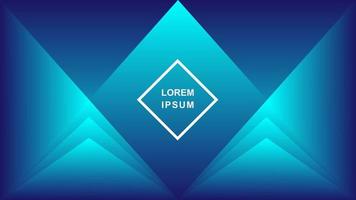 Modern geometric abstract background in blue color vector