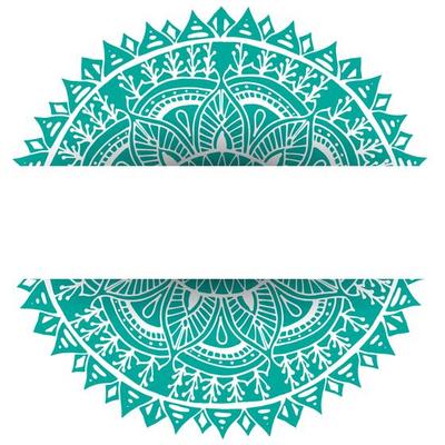 Mandala flower frame