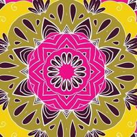 Flower mandala background. vector