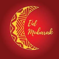 Eid Mubarak card. vector