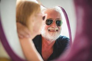 Senior couple enjoying each other's company photo