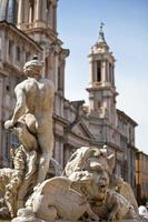Classic Baroque statue, Roma, Italy photo