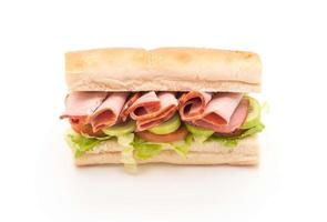 Ham salad submarine sandwich photo