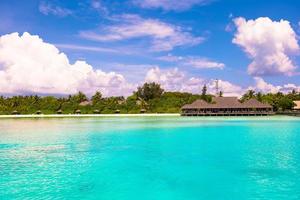 Maldives, South Asia, 2020 - Resort on a beach during the day photo