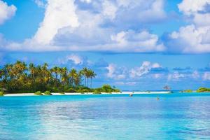 Maldives, South Asia, 2020 - A white beach resort during the day photo