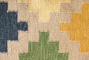 diseño de alfombra azteca foto