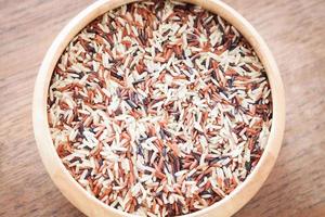 Close-up of multi-grain rice photo