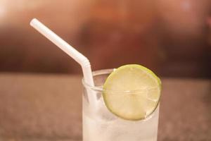 Close-up of a glass of water photo