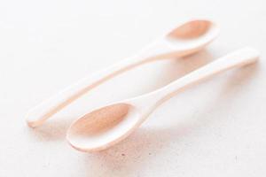 Two wooden spoons photo