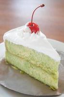 Green tea marble cake photo