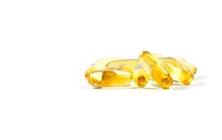 Close-up of fish oil pills photo