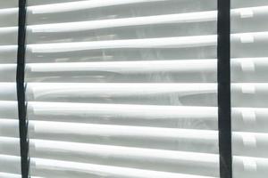 Selective focus point on window blinds photo
