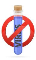 Virus in test tube vaccine coronavirus covid-19 vector