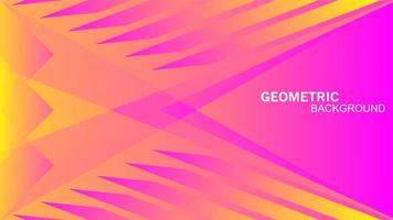 Seamless geometric triangles in yellow pink color abstract vector