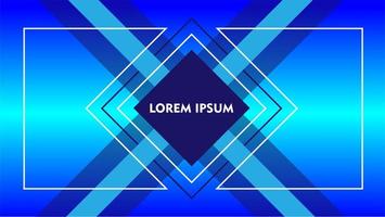 Blue geometric gradient modern abstract background vector