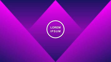 Abstract background of triangles and purple squares vector
