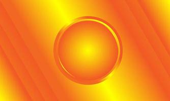 Abstract background with circle in orange color vector