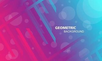 Abstract geometric background in pink blue color vector