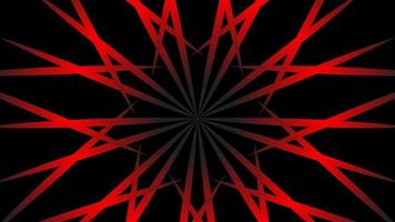Kaleidoscope abstract background with red stripes vector