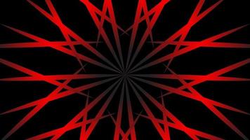 Kaleidoscope abstract background with red stripes vector