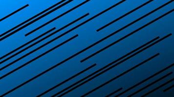 Black seamless abstract lines on blue background vector