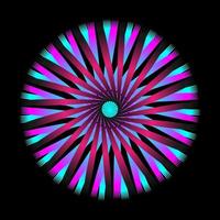 Abstract circular spiral spirograph vector