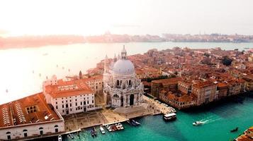 vista aérea, de, venecia, italia foto