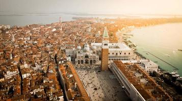 Aerial view of Venice, Italy photo