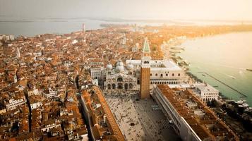 vista aérea, de, venecia, italia foto