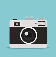 Retro photography camera vector