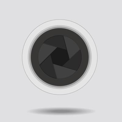 Camera lens shutter opening or closing